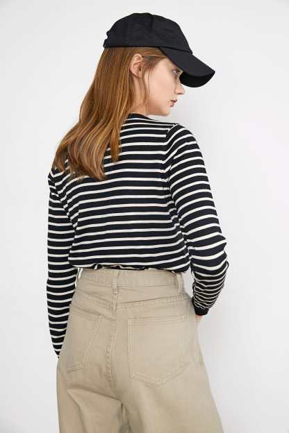 Virgil Black Striped  Sweater