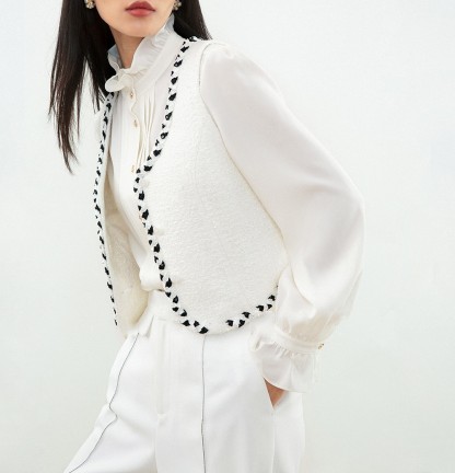 Spring And Summer New Tops Casual French Shirt King Bomb Cost Effective Paragraph Texture Long-Sleeved Shirt Female