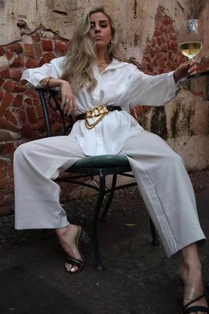 Business Essential Ivory Silky Blouse