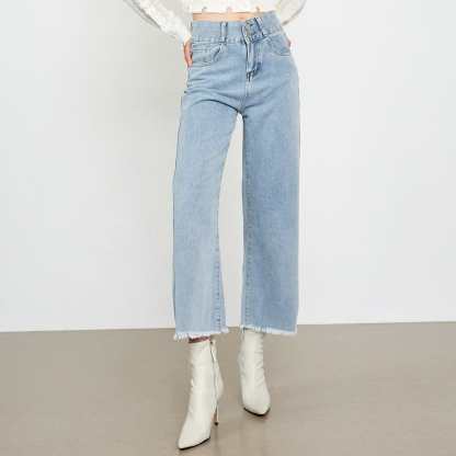 Auria Light Blue Ankle Jeans