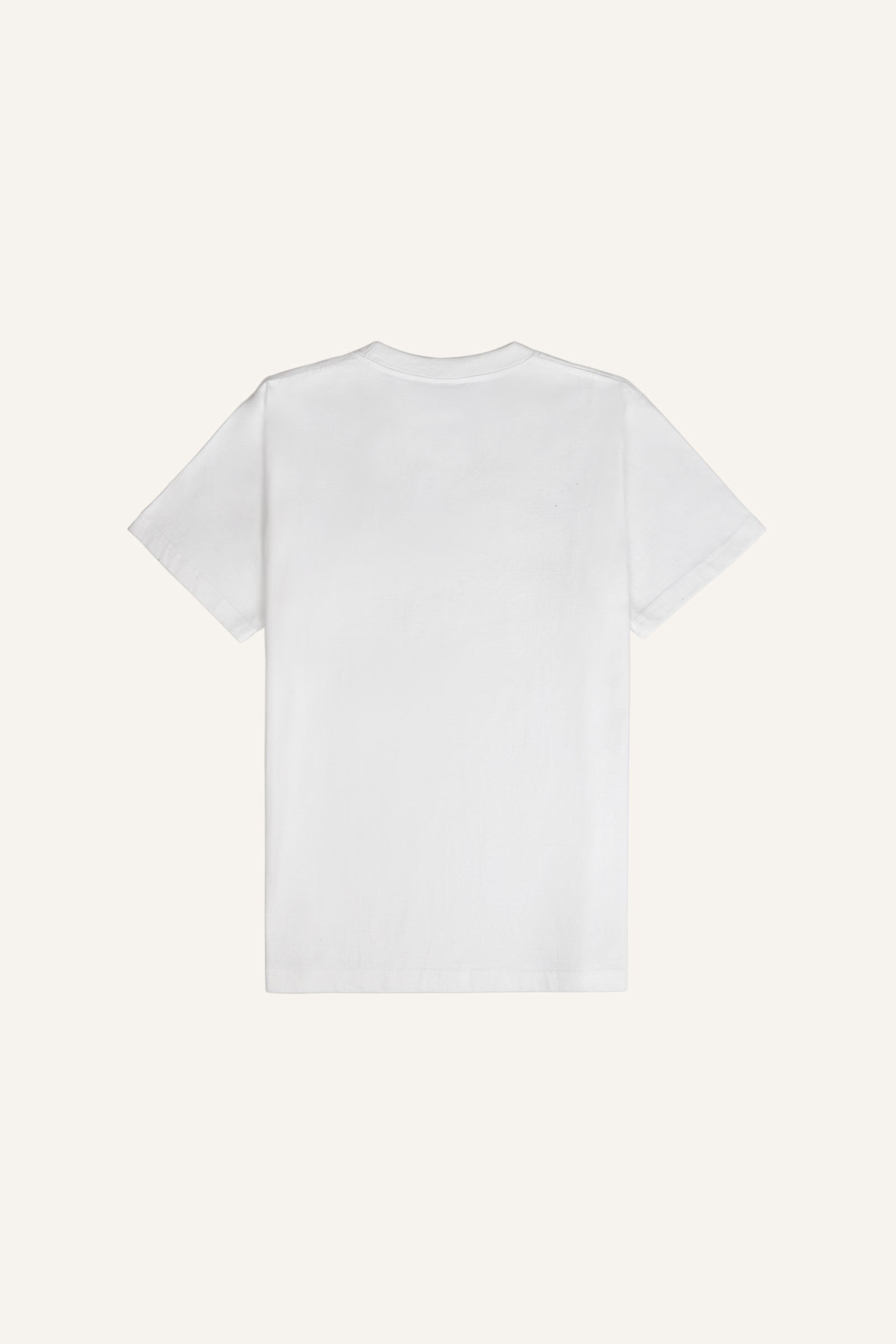 Women’s White Chest-Pocket Cotton T-Shirt