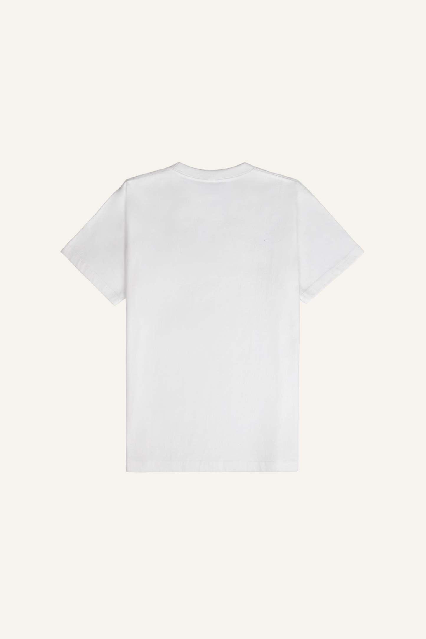 Women’s White Chest-Pocket Cotton T-Shirt
