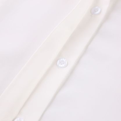 Autumn New Right-Angle Shoulder White Shirt Commuter Temperament Design Sense Niche Long-Sleeved Shirt