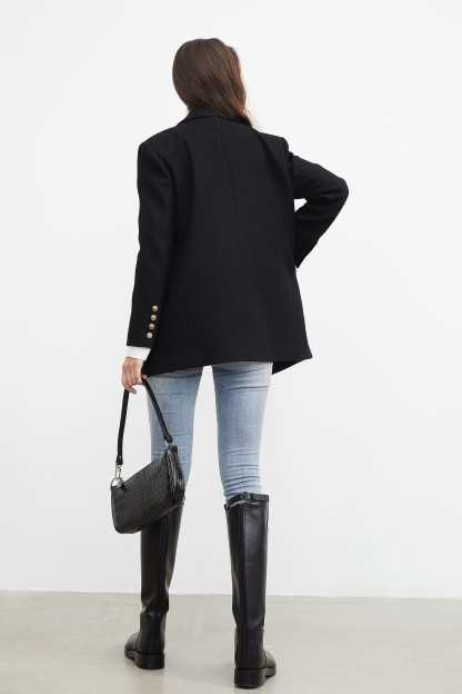 Hannah Black Blazer Jacket