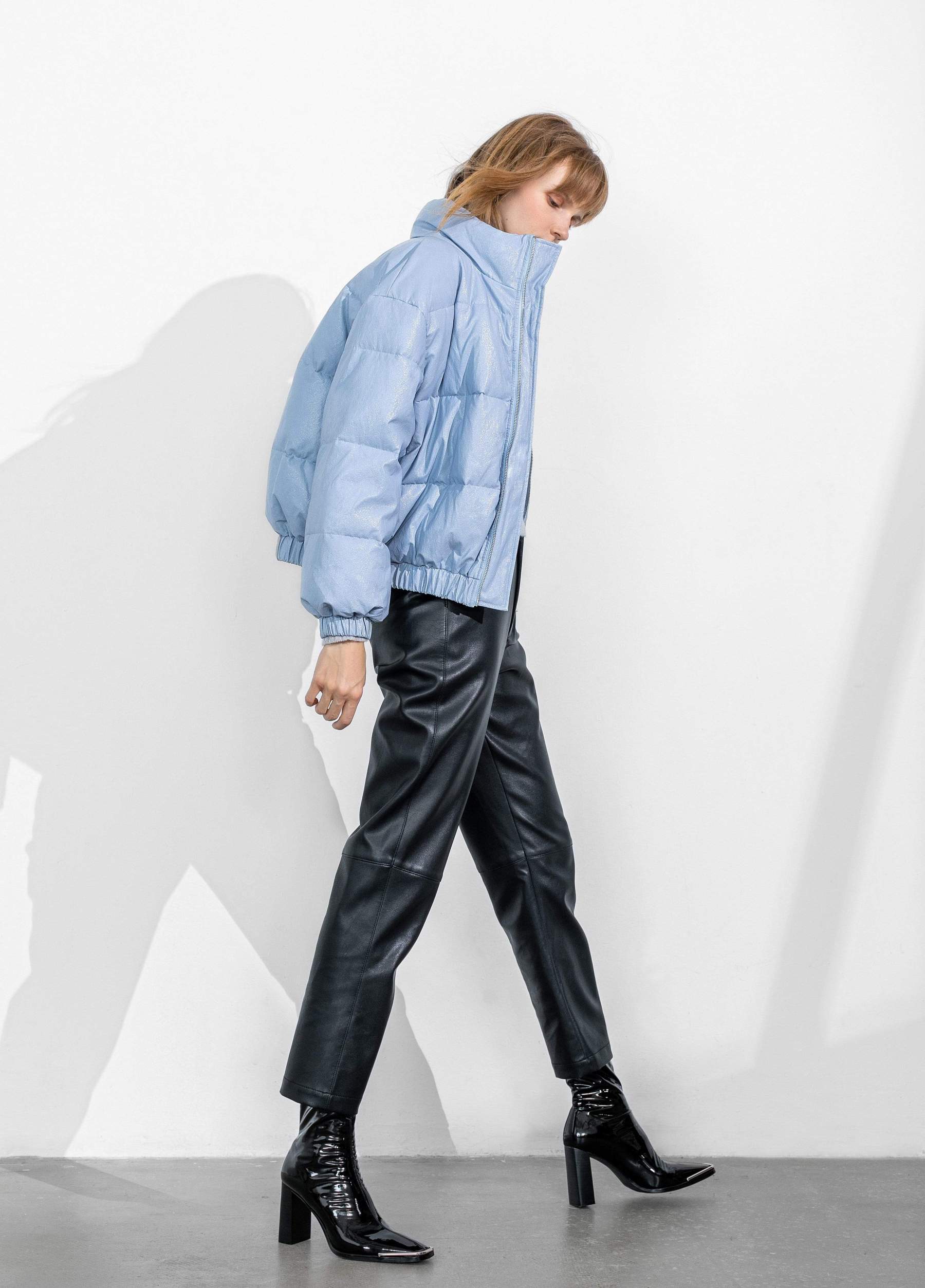 Slick Blue Puffer Jacket