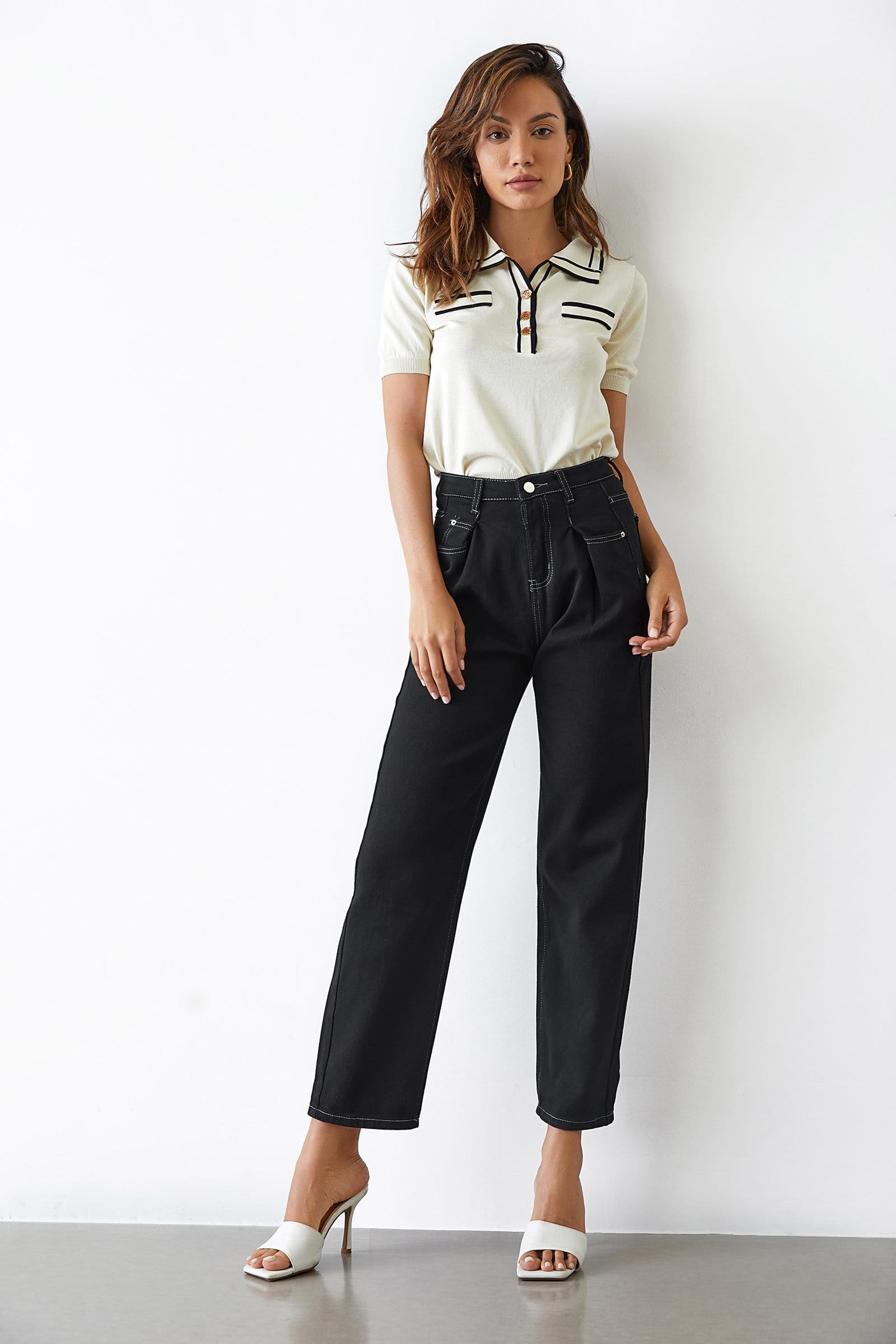 Anika Cornsilk Lapel Sweater