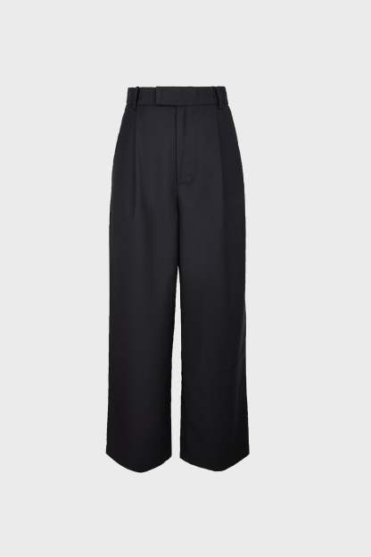 【ROMANTIC CROWN】22FW★ ESSENTIAL WIDE SLACKS SweatyRocks Women's Elegant Wrap Front High Waisted Wide Leg