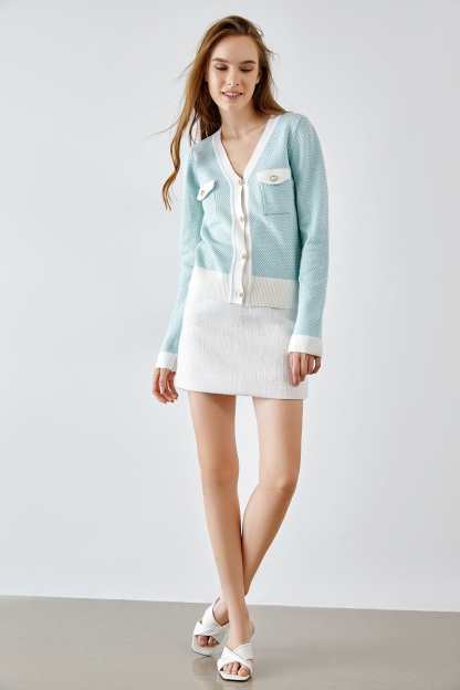 Kiyomi Light Blue Cardigan
