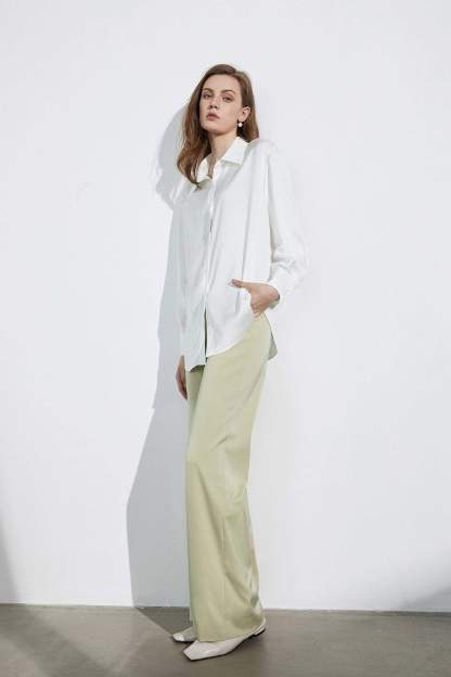 Business Essential Ivory Silky Blouse