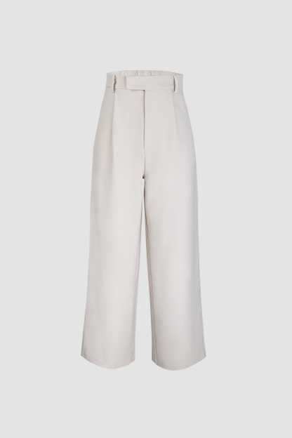 Business Essential Ivory Wide Slacks