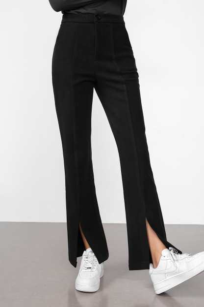 Ebrill Black Straight Leg Pants