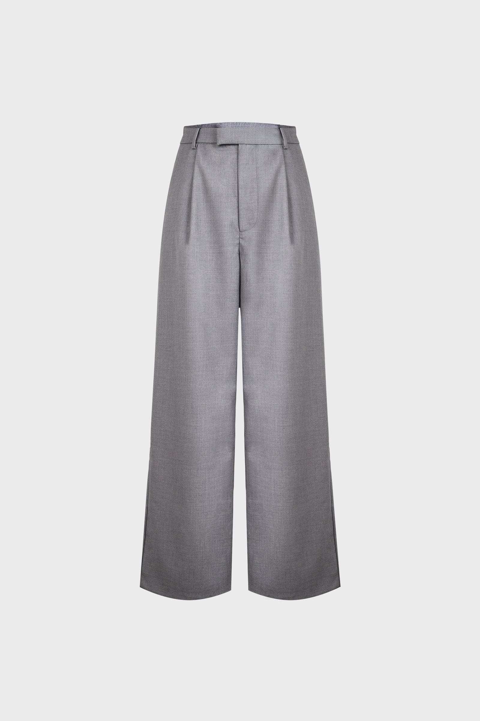 Business Essential Grey Wide Slacks
