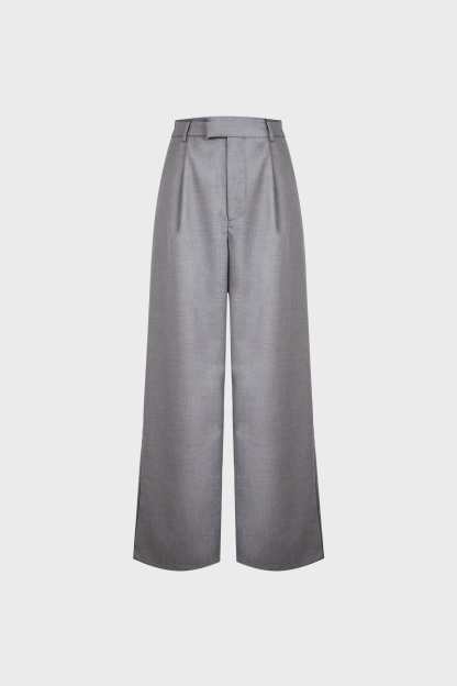 Business Essential Grey Wide Slacks