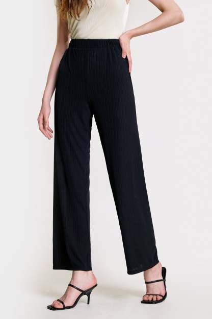 Black Elasticated Waist Pants