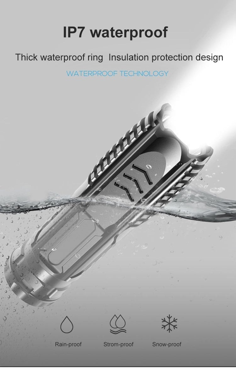 🔥Last Day Promotion🔥 Multifunctional Rechargeable Flashlight-（BUY 2 SAVE $5&FREE SHIPPING）