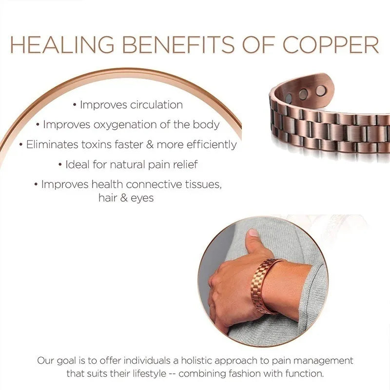 Pure Copper Magnetic Therapy Health Bracelet（Last day promotion 50%OFF Buy 1 Get 1 Free🔥 Last day）
