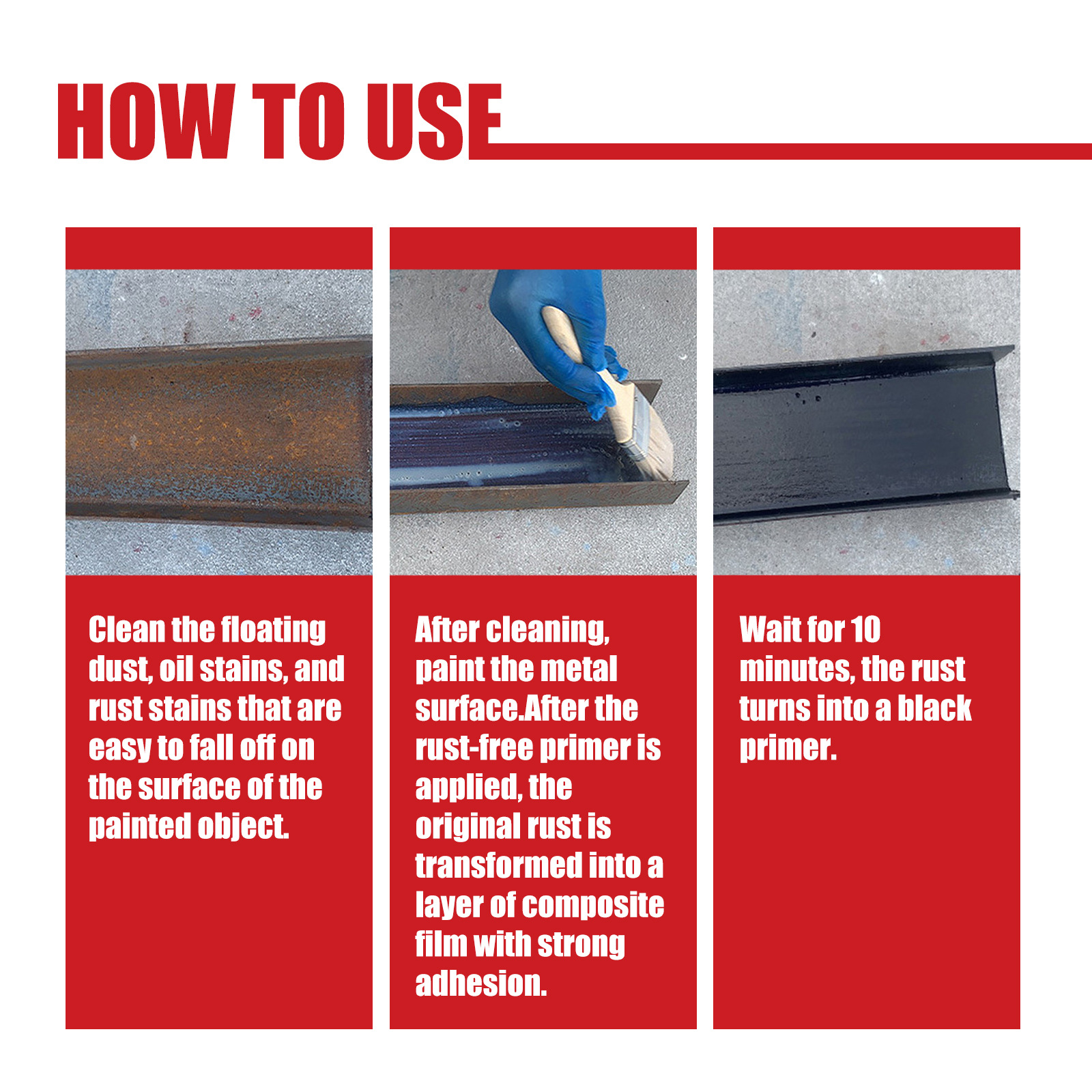 🔥Last Day Promotion 🔥 Water-based Metal Rust Remover（BUY 2 GET 1 FREE&🔥GET 10% OFF🔥）