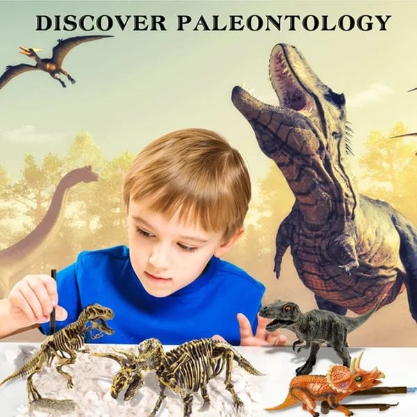 🎁2023 Christmas Gift🦖Dinosaur Fossil Digging Kit - Stimulate Children's Creative Nature🧒