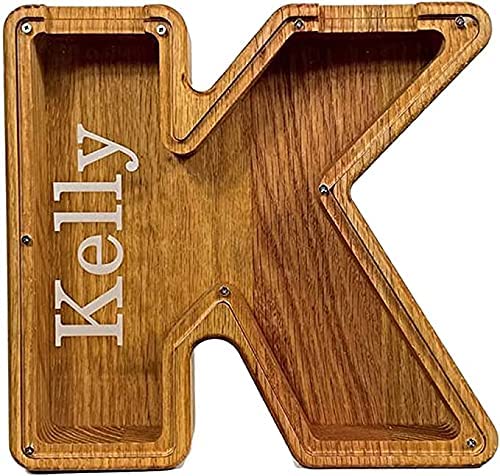 🔥 Last Day 40% OFF - Customize Letter Piggy Bank-Wood Gift For Kids