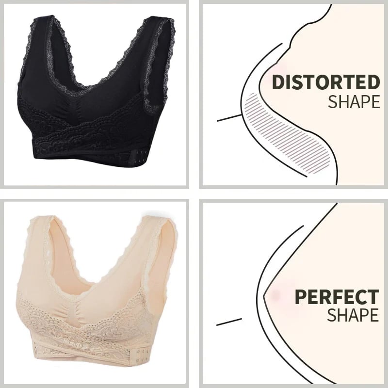 LAST DAY SALE 70% – Comfy Corset Bra Front Cross Side Buckle Lace Bras🔥BUY 1 GET 1 FREE🔥