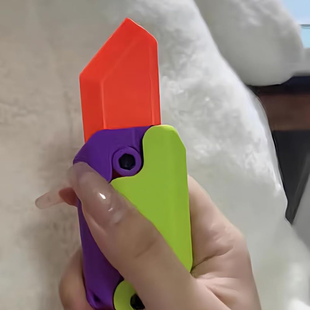 🔥HOT SALE🔥3D Printing Gravity Carrot Knife Decompression Push Card Small Toy
