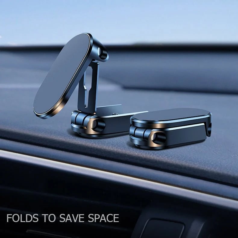 🔥Promotion  - Alloy Folding Magnetic Car Phone Holder