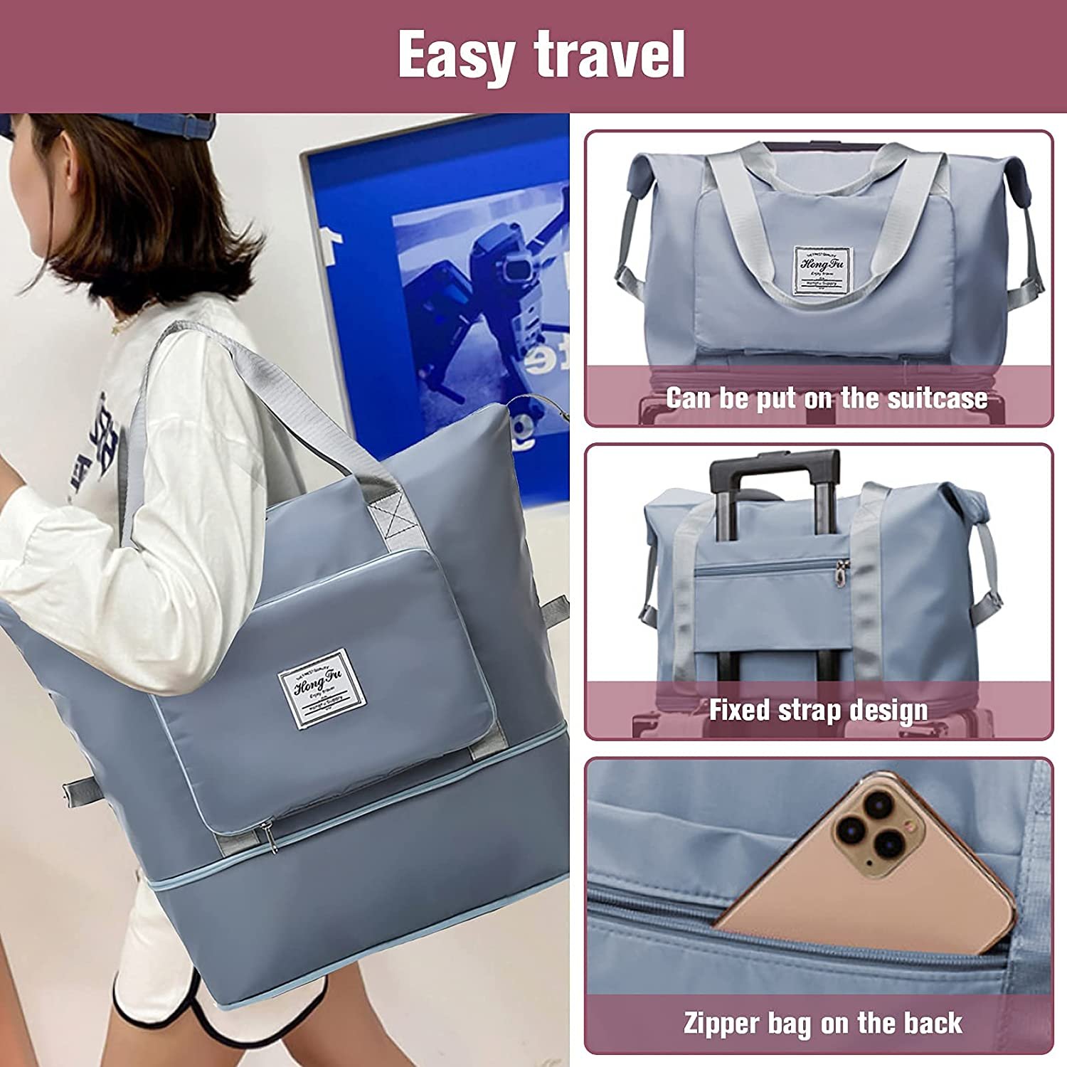 Collapsible Waterproof Large Capacity Travel Handbag (BUY 2 GET FREE SHIPPING)