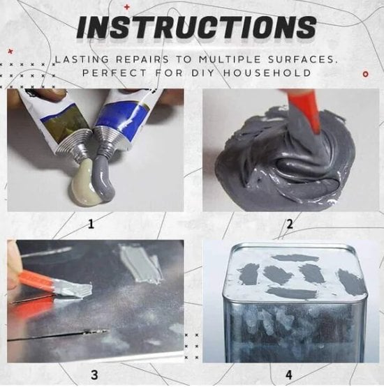 (Summer Hot Sale🔥48% OFF)Buy 1 Free 1 Metal repair glue (A&B)