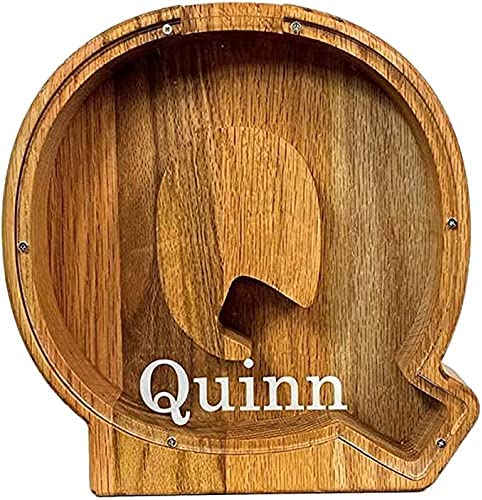 🔥 Last Day 40% OFF - Customize Letter Piggy Bank-Wood Gift For Kids