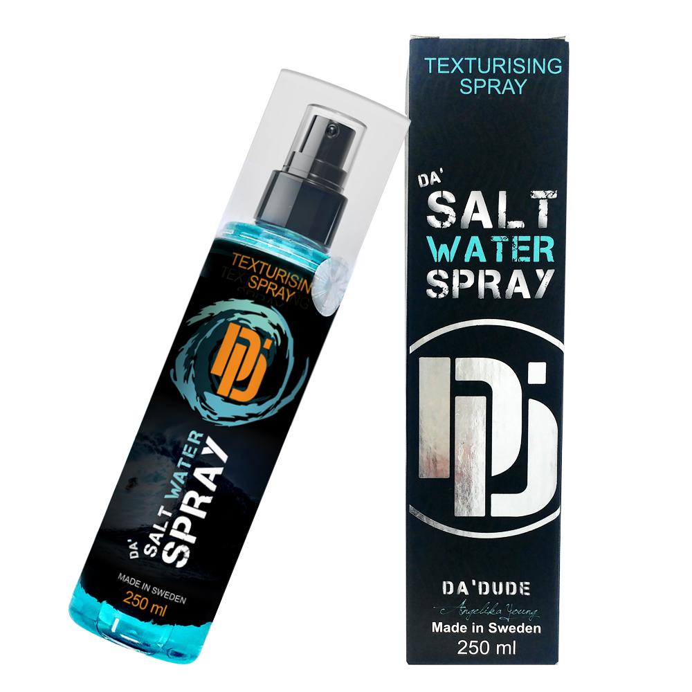 Da'Dude Da' Salt Water Spray - Sea Texturising Volumizer for Men & Women - Hair Spray Styling - Top Product for Beach Waves and Curls 250ml (Europe) - Da'Dude By YoungHair