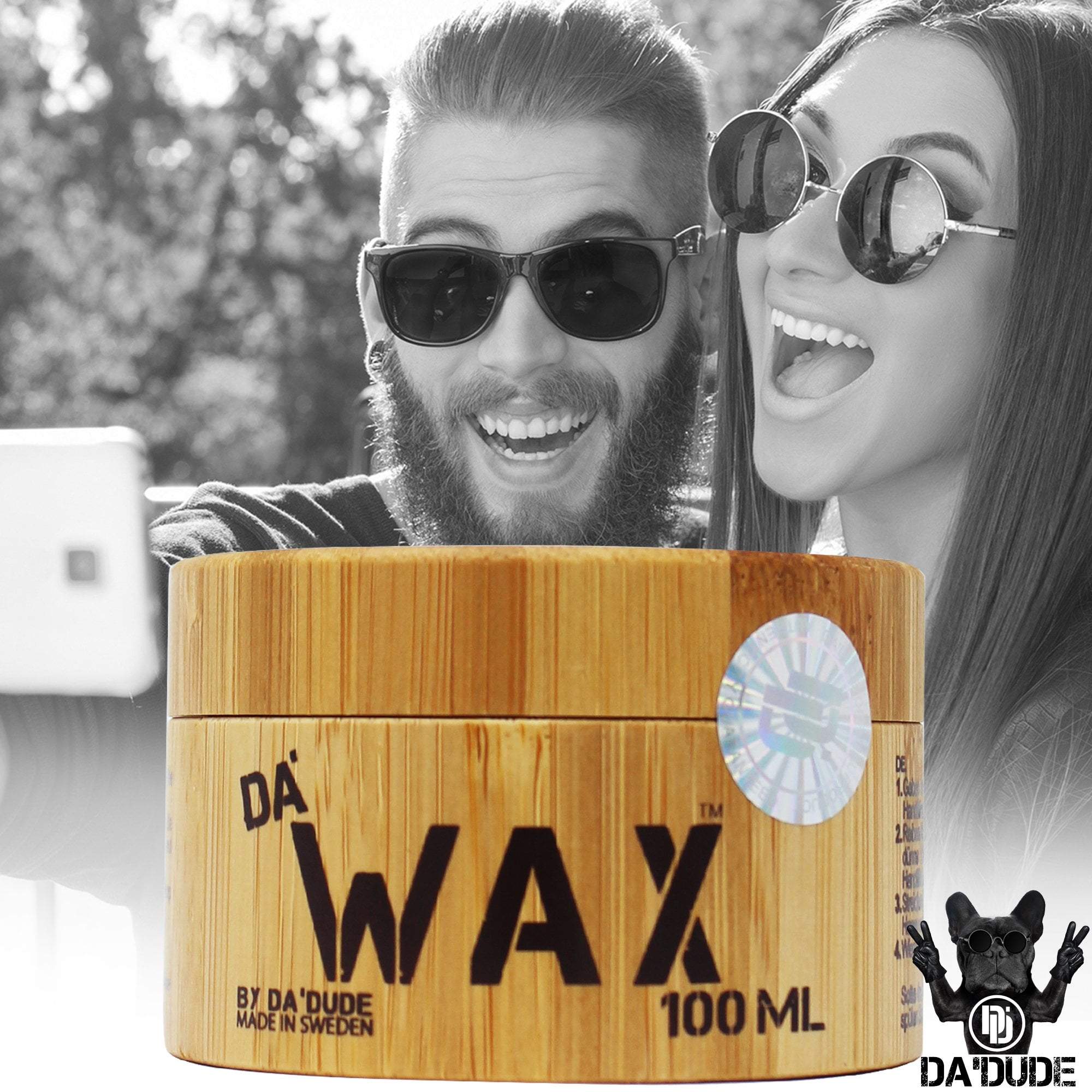 Da'Dude Da'Wax Strong Hair Styling Wax for Men (Europe) - Da'Dude By YoungHair