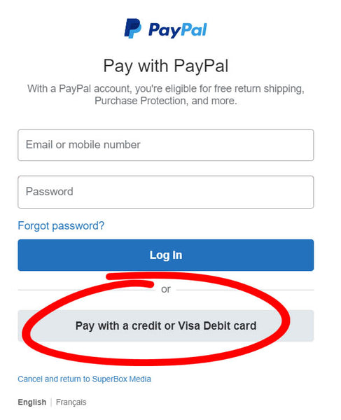 PayPal Payments - SuperBoxMedia