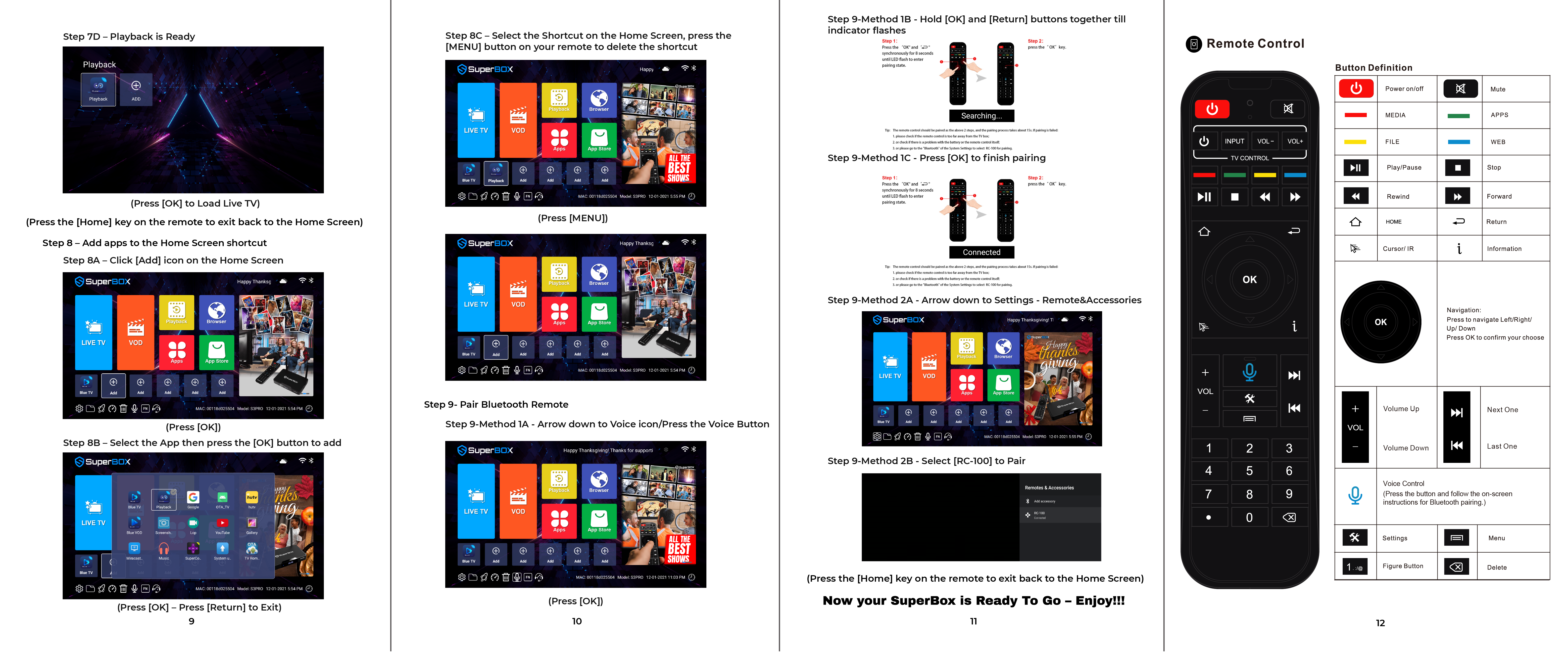 Superbox S3 Pro Voice Remote Setup and Manual
