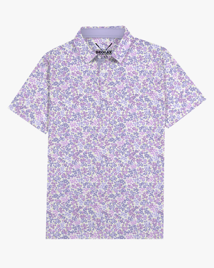 Golf Shirts For Mens Funny Floral Golf Shirt - Deolax Golf