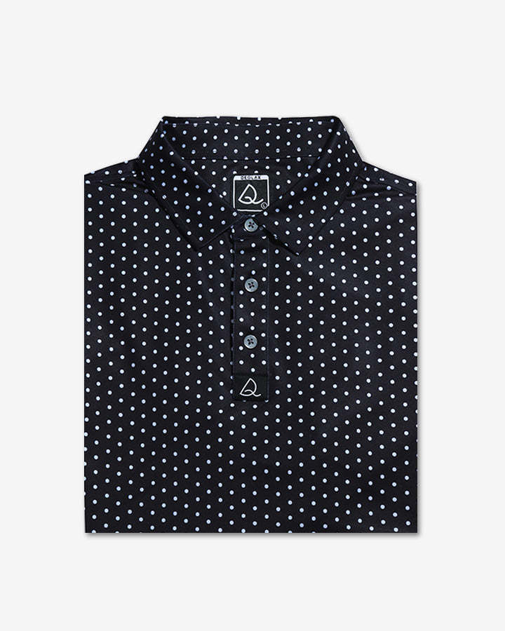 Polka dot polo best sale