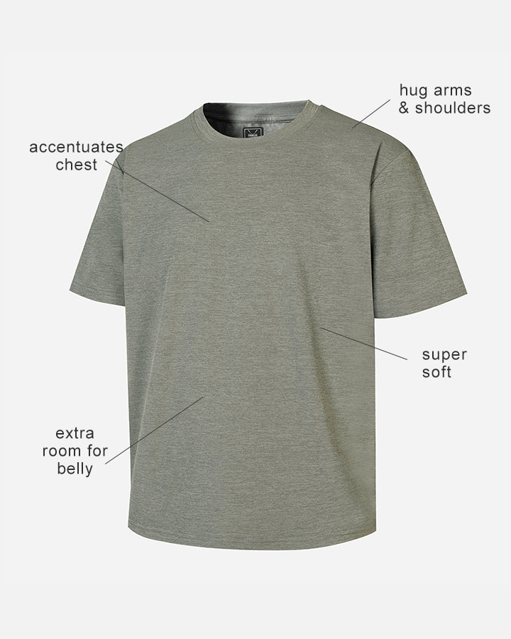 Glaucescent Crew Neck T-Shirt-DEOLAX