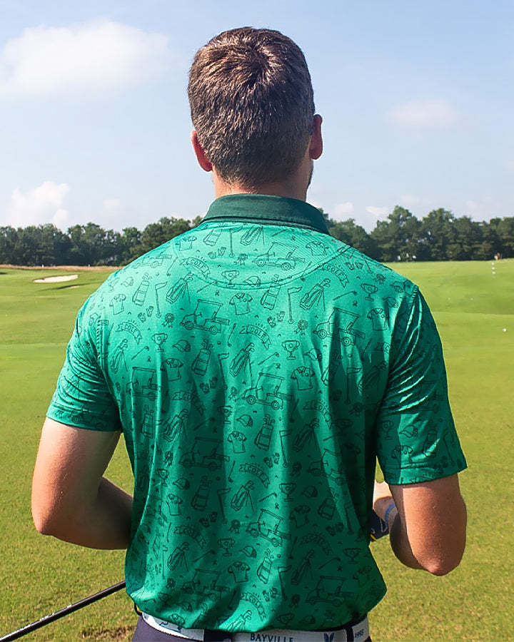 Top Player Golf Polo Funny Golf Shirts For Men Deolax