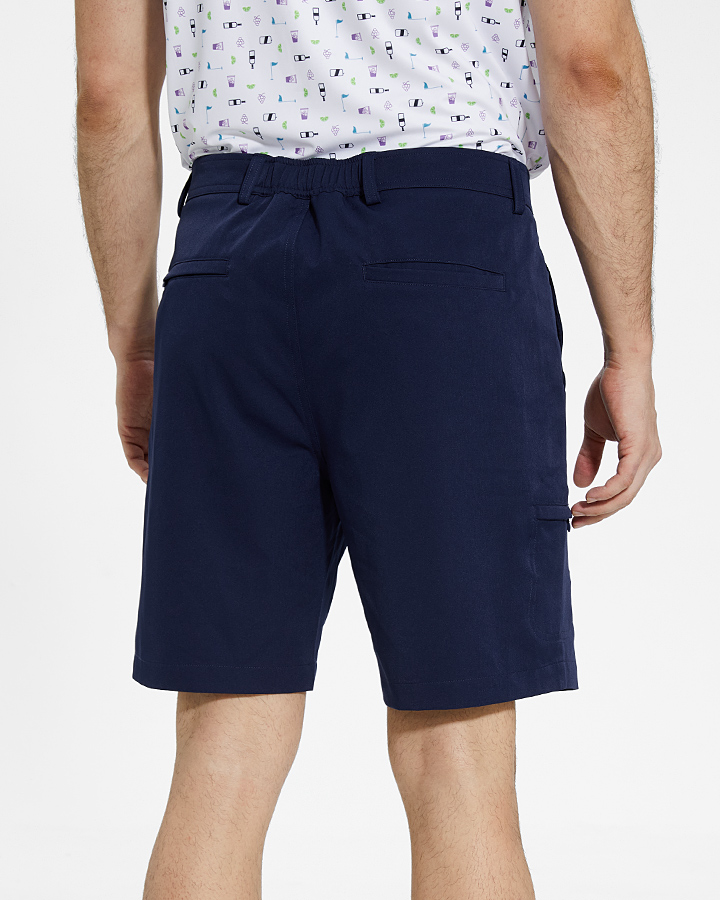 PLAYER FIT WOVEN 8" SHORT - DARK BLUE