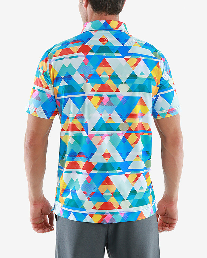 Virginia  Print Golf Polo - Deolax 