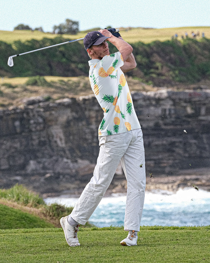 Pineapple Hawaiian Golf Polo - Deolax