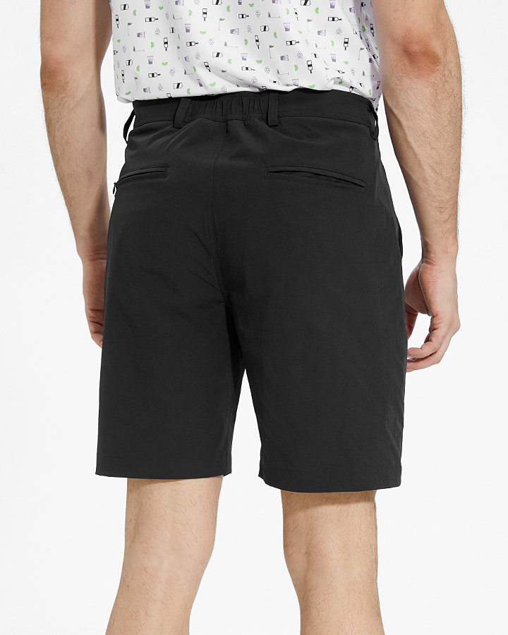 PLAYER FIT WOVEN 8" SHORT - BLACK