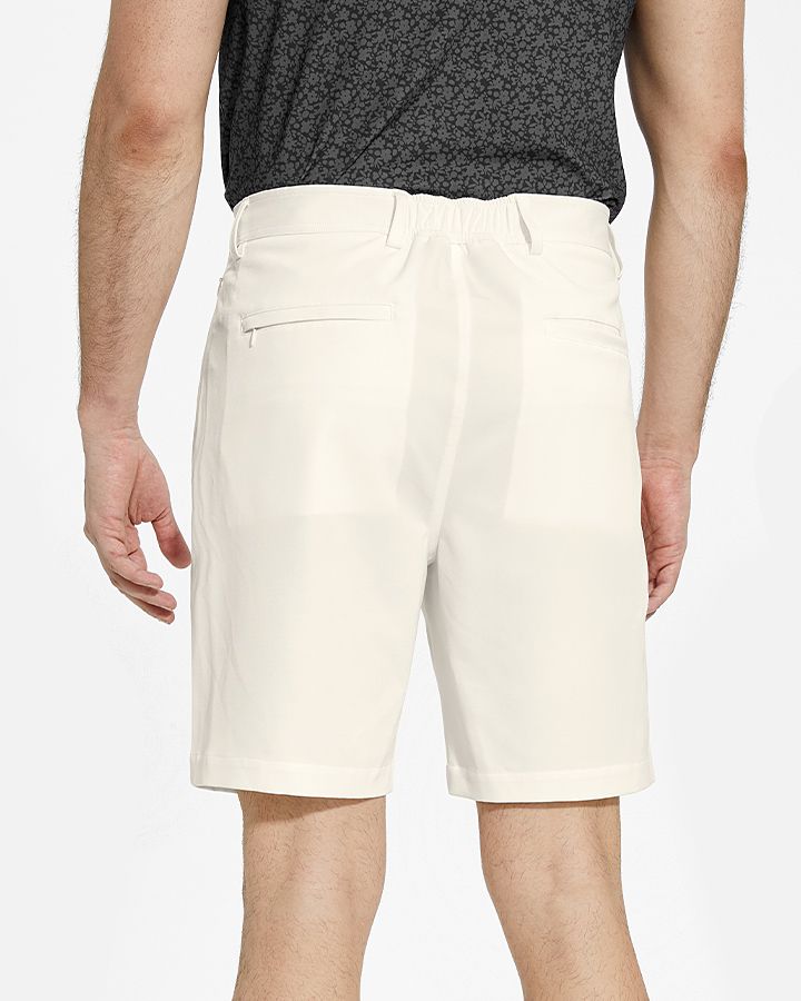 PLAYER FIT WOVEN 8" SHORT - White