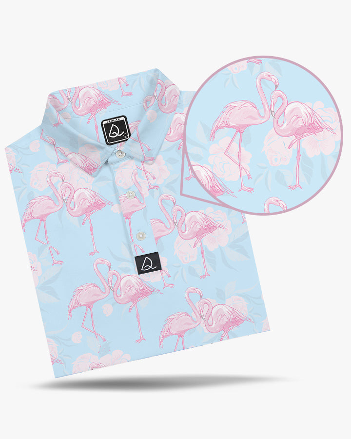 Short Sleeve Stretch Polo (Flamingo) – FitzOne Golf Perfection