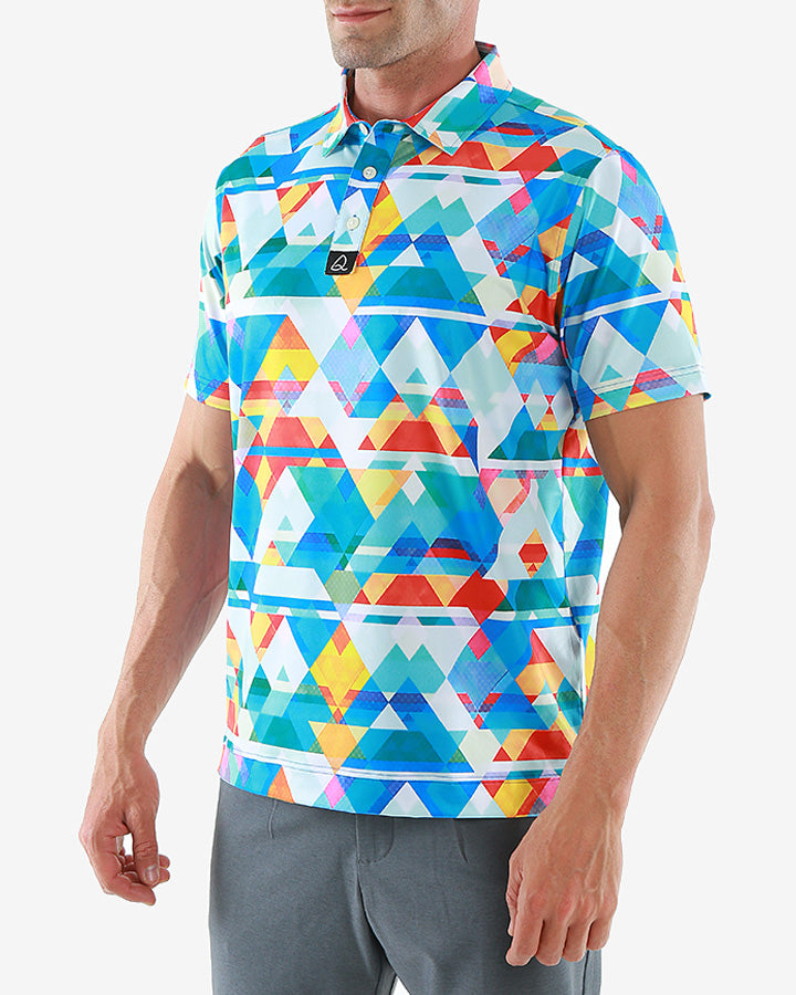 Virginia  Print Golf Polo - Deolax 