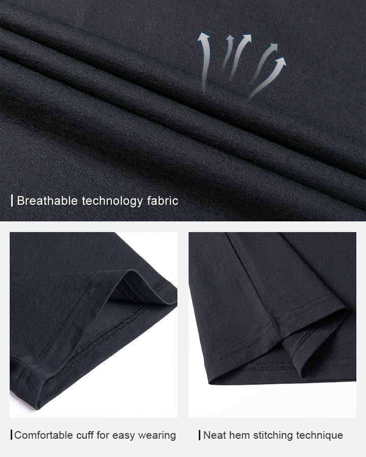 Black Crew Neck T-Shirt-DEOLAX