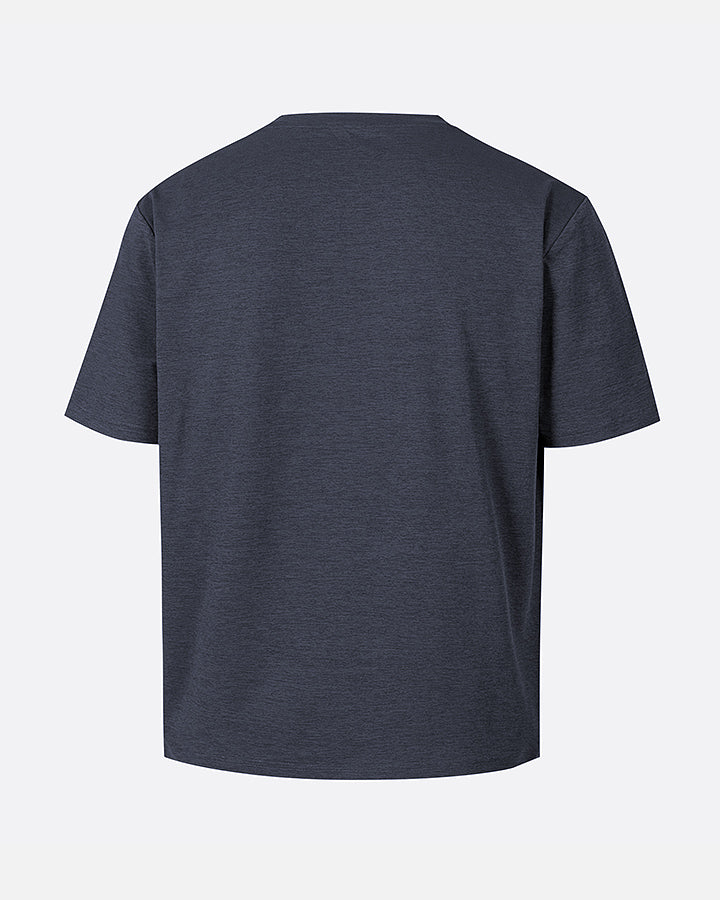 Dark Gray Crew Neck T-Shirt-DEOLAX
