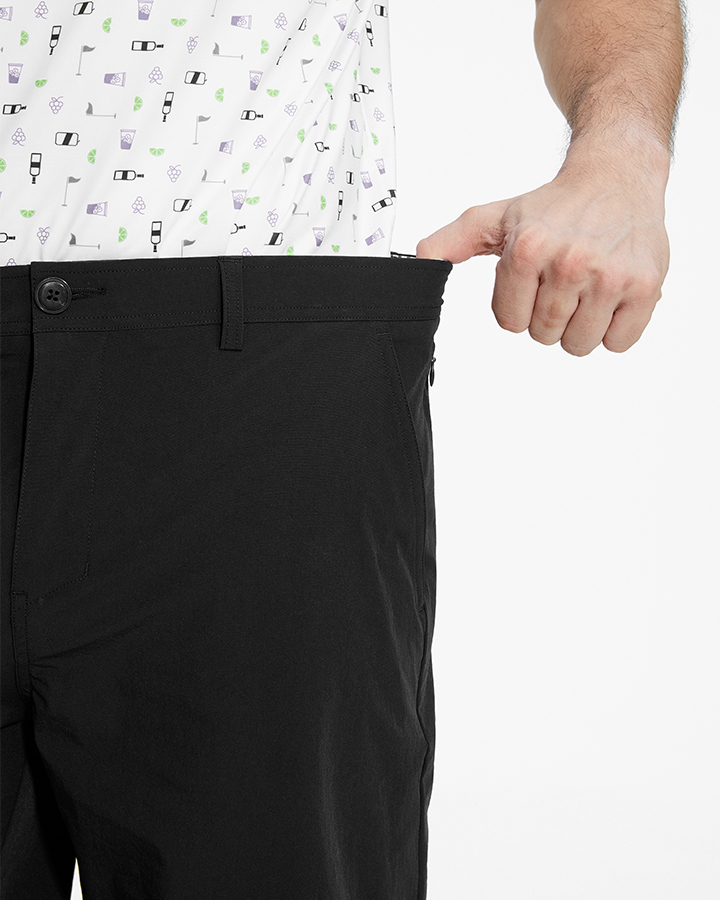 PLAYER FIT WOVEN 8" SHORT - BLACK