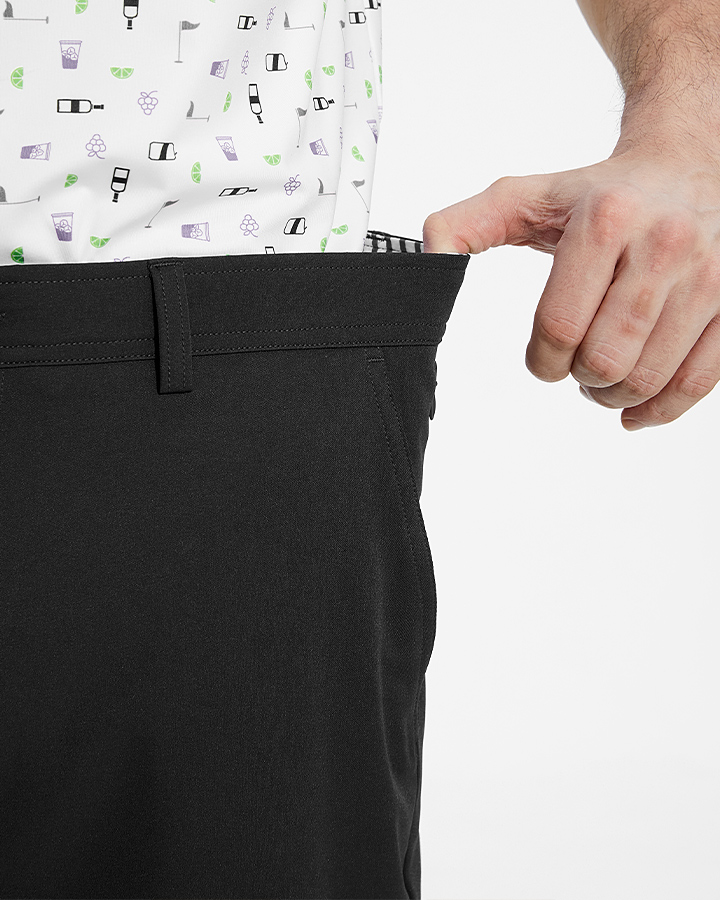 PLAYER FIT WOVEN 8" SHORT - Black