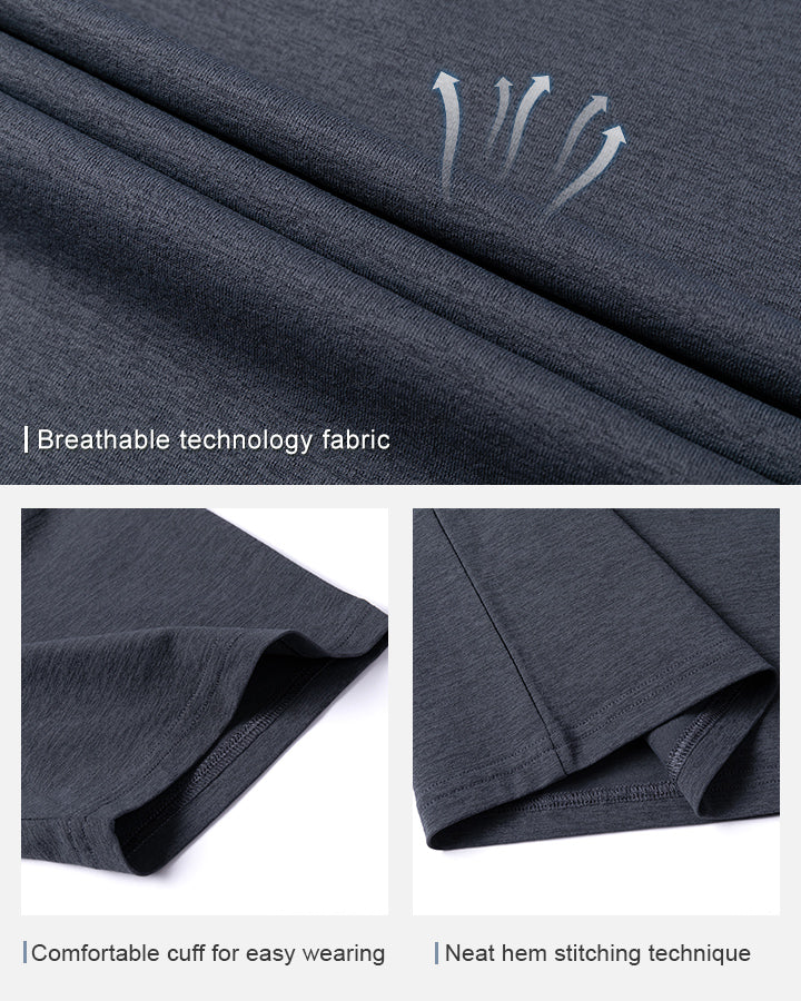 Dark Gray Crew Neck T-Shirt-DEOLAX