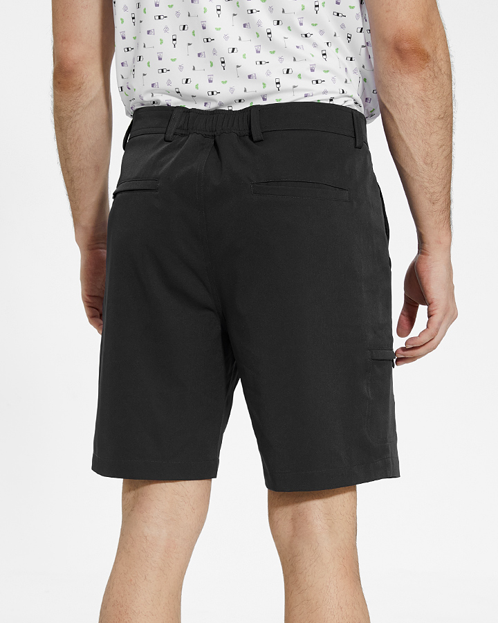PLAYER FIT WOVEN 8" SHORT - Black